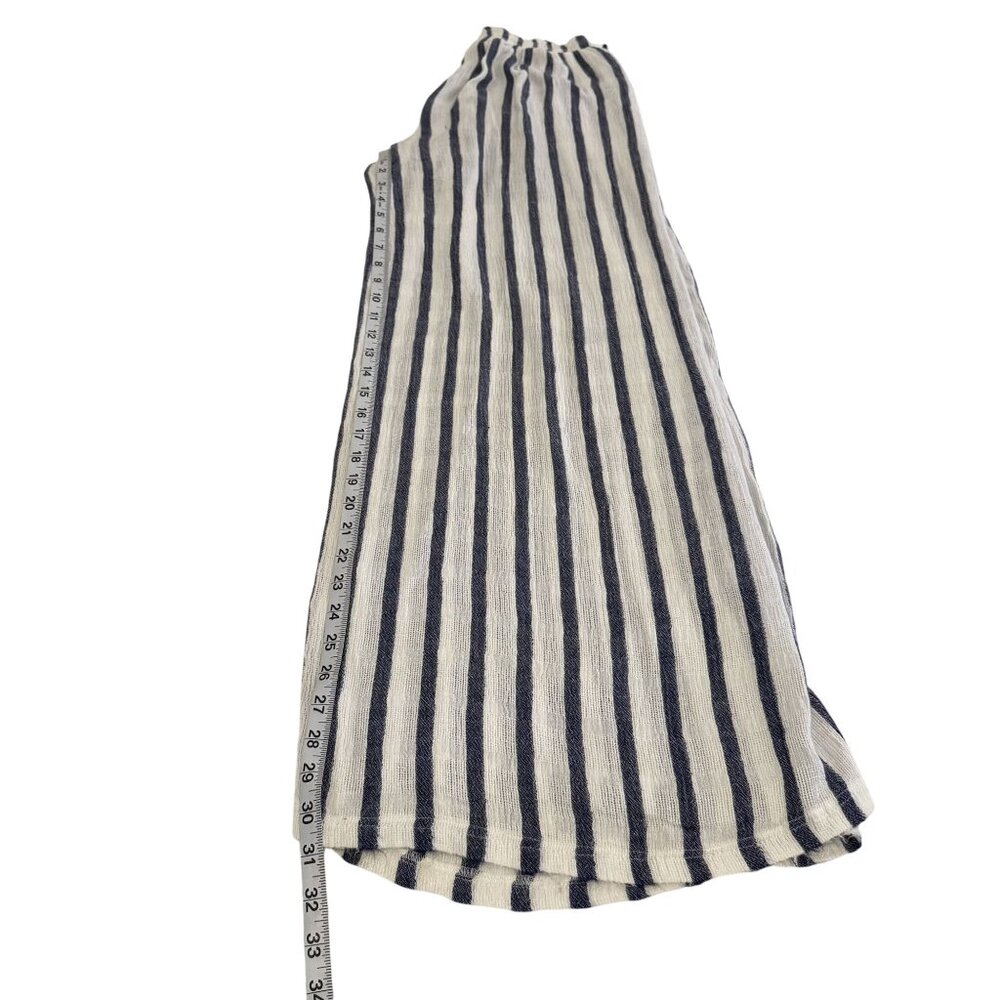Becca Rebecca Virtue  Getaway Cover-Up Split Stripe Wide Leg Tie Waist Pants S - Picture 6 of 9